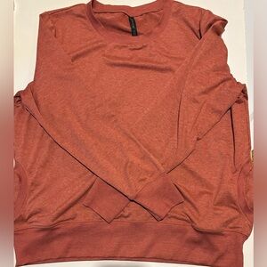 GAIAM Women's Brick Red Sweatshirt With Pockets Size XXL